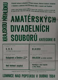 Hradec Králové, Krajské kulturní středisko, Impuls, Lomnice nad Popelkou, KP divadelních souborů kategorie B, 1984