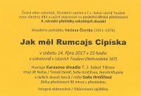 Lázně Toušeň, X. národní přehlídka sokolských divadel - plakát, 2017