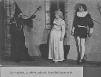 Lysá nad Labem, výstava DIVADLO JE PODIVUHODNÁ VĚC..., Jeho urozenost pan měšťák, 1955, výstavní panel, 2018