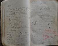 Pardubice, Spolek divadelních ochotníků, Kniha oběžníků, 1893 - 1902