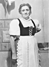 Chudenice, ochotníci, členka souboru, blíže nezjištěno, s. a.