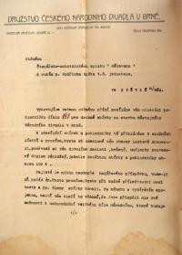 Světlá nad Sázavou, ČOS, Sbírka na stavbu ND v Brně, 1907 - 1928