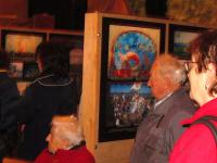 Hořičky,výstava Malované opony, 2012, Mucha, Stakory, diváci