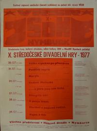 Nymburk, Středočeské divadelní hry - plakát, 1977