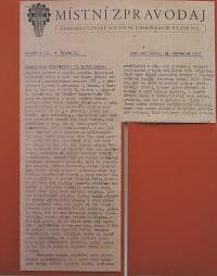 Lysá nad Labem, výstava DIVADLO JE PODIVUHODNÁ VĚC..., Nová scéna, Aristofanes: Mír, 1947, výstavní panel, 2018