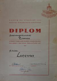 Žirovnice, Spolek divadelních ochotníků, Podzim na Vysočině, Diplom, 1949