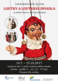 Sokolov, Loutky a loutková divadla, výstava, propagační leták, 2017