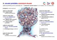 Lázně Tošeň, X. národní přehlídka sokolských divadel - plakát, 2017