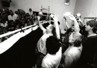 Chrudim, předváděčka semináře Zdeňka Říhy, CP Loutkářská Chrudim 2002