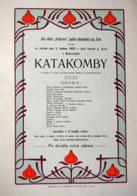 Rakovník, Krakovec, Katakomby - plakát, 1902