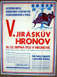 05.JH, výtvarný a programový plakát, 1935. Hold legionářů.