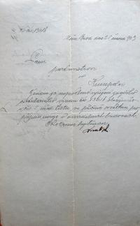 Německý Brod, příkaz hejtmana o divadelním osvětlení, 1903