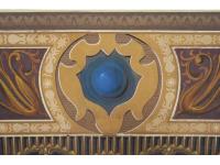 Držkov,   opona, detail ornamentu střed, IM