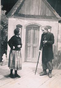 Vamberk, Zdobničan, Vojnarka, vpravo Fr. Šimeček, 1951