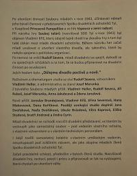 Lysá nad Labem, výstava DIVADLO JE PODIVUHODNÁ VĚC..., Soubor mladých SDO Tyl, výstavní panel, 2018