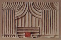 Praha, Národní divadlo, Zdravý nemocný, Bedřich Feuerstein,1921, návrh opony