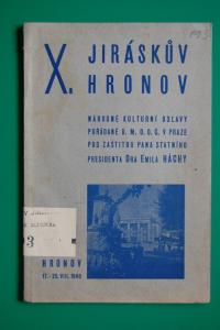 Hronov, Jiráskův Hronov 1940