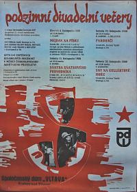 Kralupy nad Vltavou, Podzimní divadelní večery - plakát, 1980