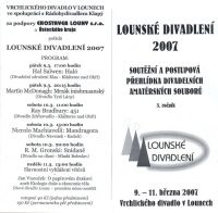 Lounské divadlení 2007 - program