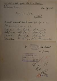 Robosy, Libuše, volba funkcionářů, 1936