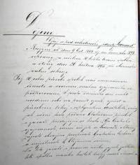 Praha-Ruzyně, Svornost, 12, pamětní kniha, dějiny jednoty 1884 - 1894