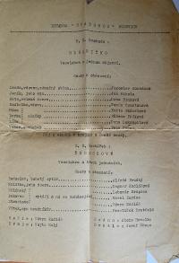 Brno, Svatoboj, Mlsáníčko, Ženichové - palkát, 1950