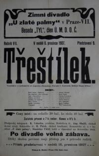 Praha-Holešovice, Beseda Tyl, Třeštílek - plakát, 1907