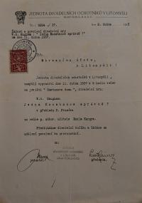 Litomyšl, Jednota divadelních ochotníků, Korespondence, Ka 2/13