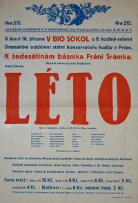 Roudnice nad Labem, Sdružení roudnických ochotníků, Léto - plakát , 1937
