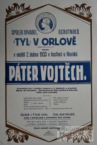 Orlov, Tyl, Páter Vojtěch - plakát, 1933