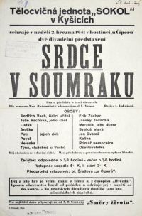 Kyšice, Sokol, Srdce v soumraku – plakát, 1941