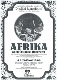 Dražice, Dražičtí komedianti, Afrika aneb Češi mezi lidožravci - plakát, 2015