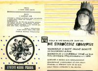 Praha, Recitační studio Kruh, Dvě staročeské komedie, 1970