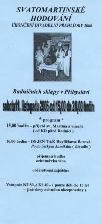 Havlíčkova Borová, Jen Tak, Pocta českým komikům, Divadelní Přibyslav 2006