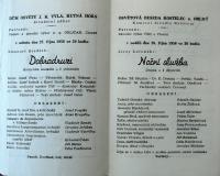 Choceň, Choceňské divadelní hry - program, 1956