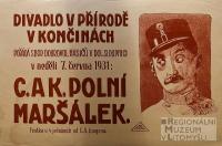 Dolní Sloupnice, Hasiči, C. a K. polní maršálek - plakát, 1931