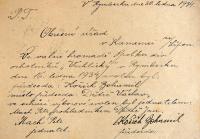 Rymberk, Vrchlický, volba funkcionářů na valné hromadě, 1934