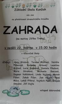 Kunžak, ZŠ, Zahrada – plakát, 2005