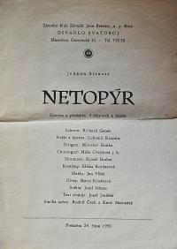 Brno, Svatoboj, Netopýr - program, 1959
