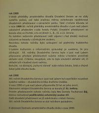 Lysá nad Labem, výstava DIVADLO JE PODIVUHODNÁ VĚC..., výstavní panel, 2018