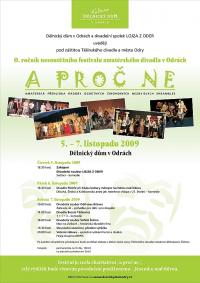 Odry, Nesoutěžní festival amatérského divadla A proč ne  - plakát, 2009