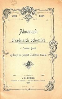 Český Brod, Spolek divadelních ochotníků, Almanach 1869 -1894