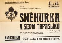 Žďár nad Sázavou, Junák, Sněhurka a sedm trpaslíků - plakát, 1948