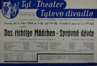 Kutná Hora, Tyl, Správné děvče - dvojjaz.plakát, 1944