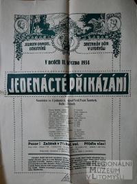 Litomyšl, JDO, Jedenácté přikázání - plakát, 1934