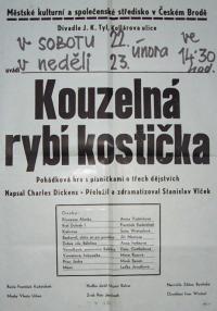 Český Brod, Tyl, Kouzelná rybí kostička - plakát, 1975
