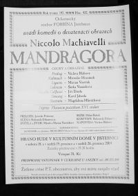 Jistebnice, FORBÍNA, Mandragora - plakát, 2004