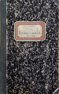 Polička, Spolek divadelních ochotníků, Zápisy ze schůzí, 1935 - 1946