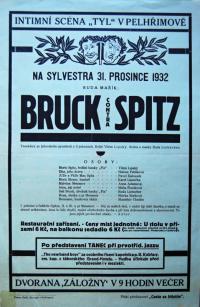 Pelhřimov, Tyl, Bruck conta Spitz - plakát, 1932