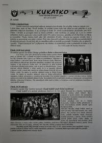 Josefův Důl, J. K. Tyl, Josefodolské divadelní jaro, Kukátko č. 1, 2019